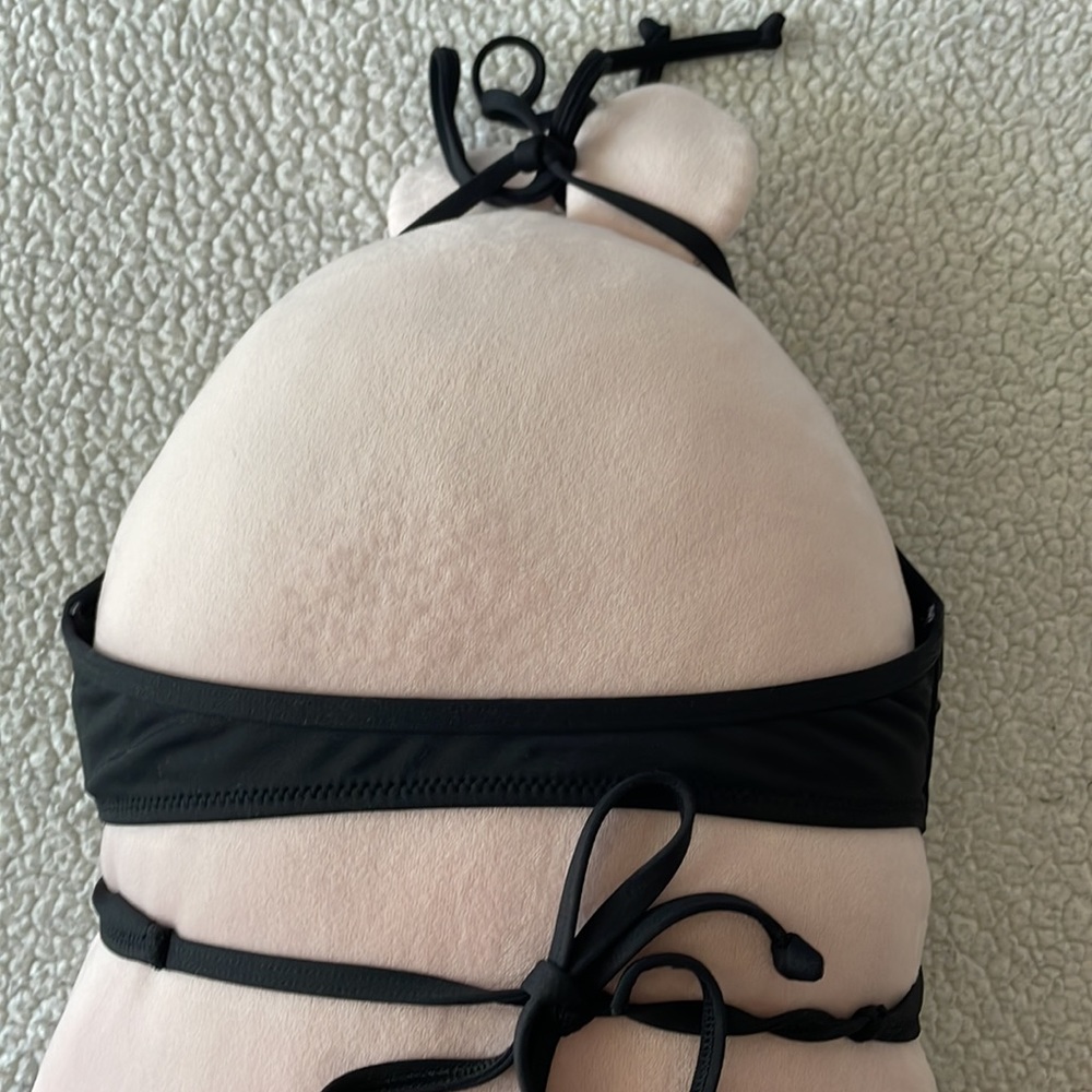 Abercrombie & Fitch bikini black wrap top and bottoms - Picture 5 of 7